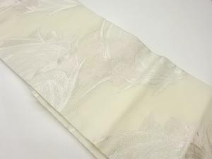 絽草花模様織出し名古屋帯